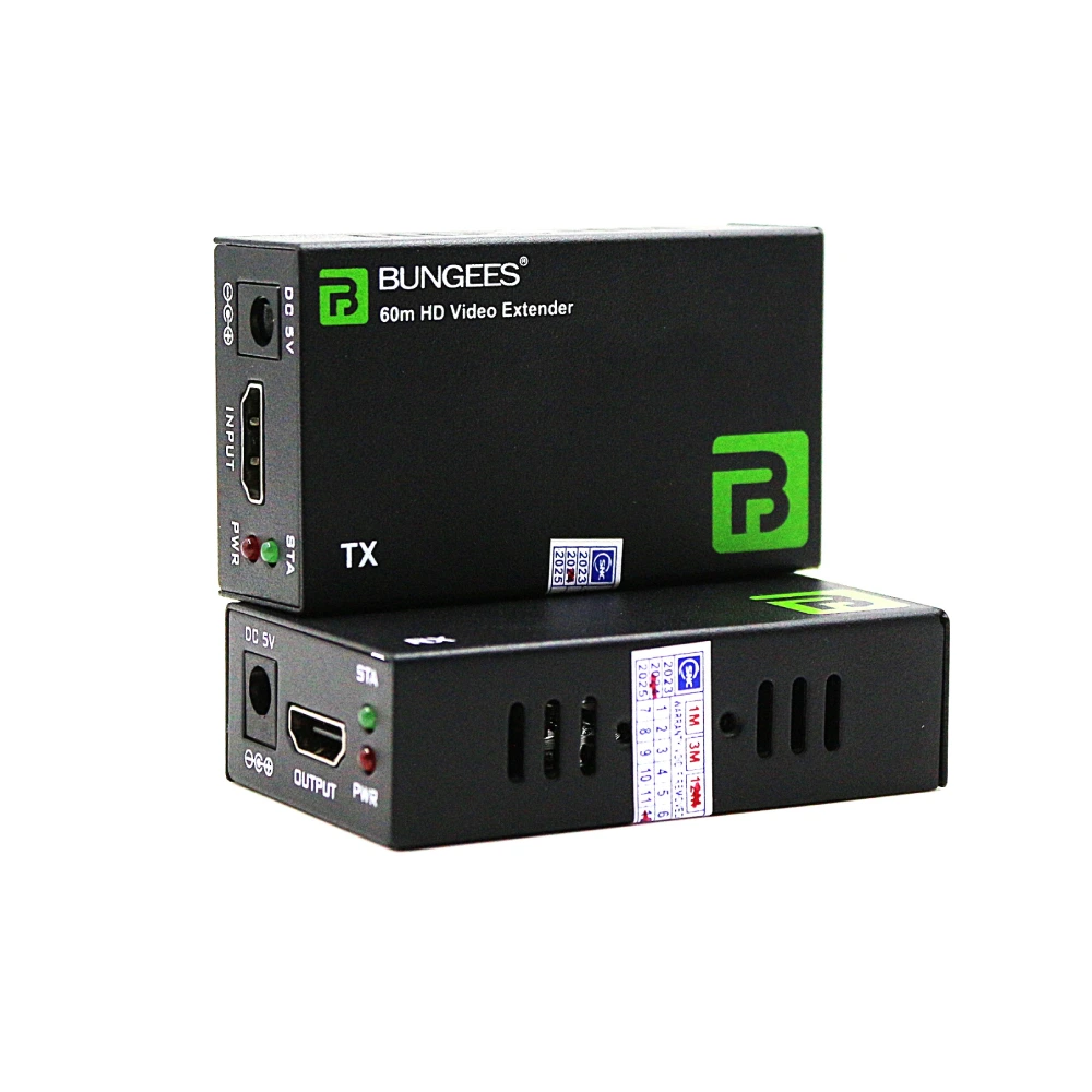 Bungees HDMI Extender With Lan 60m (Receiver Sender)s HEX060 view 2